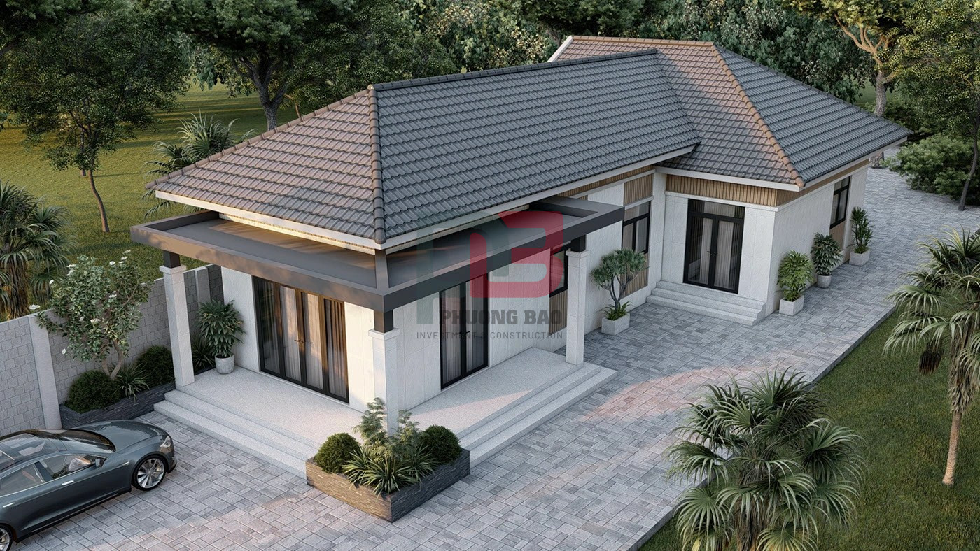 thi cong nha cap 4 mai thai (12) Mẫu nhà cấp 4 mái thái